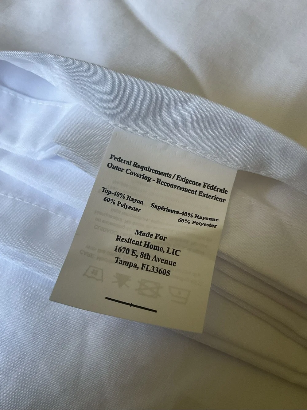 RESIDENT Full Sheet Set in White